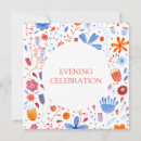 Search for blue orange white wedding invitations Pattern