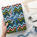 Recherche de anniversaire de chevron papier cadeau Bleu