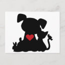 Search for kitty silhouette postcards Kitten