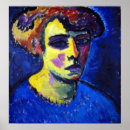 Recherche de visage coloré posters Bleu