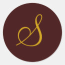 Search for s monogram wedding stickers Elegant