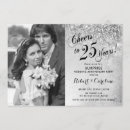 Search for surprise 25th anniversary invitations Elegant