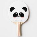 Recherche de panda raquettes ping pong Noir et blanc