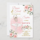 Search for blonde birthday invitations Ballerina