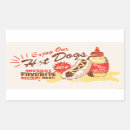 Search for dog rectangle stickers Hot dogs