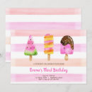 Search for popsicle party invitations Watercolor