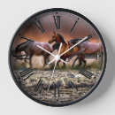 Search for western horse clocks Wild west