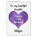 Search for daughter 14th birthday cards For kids