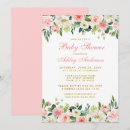 Search for blush floral baby shower invitations Pink