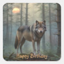 Search for wild wolves stickers Forest