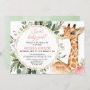 Recherche de giraffe baby girl shower invitations Jungle