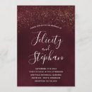 Search for red velvet invitations Gold