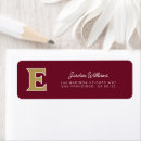 Search for mascot return address labels Maroon and gold