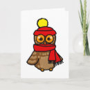 Search for funny bird christmas cards Owl