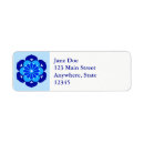 Search for indigo return address labels Dark blue