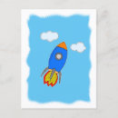 Search for cartoon rocket postcards Kids