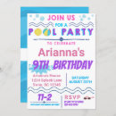 Search for teen swim birthday invitations Beach