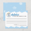 Search for blue advice cards Elephant baby shower