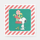 Search for peppermint candy napkins Snoopy