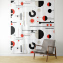 Search for black white red art Geometric