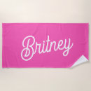 Recherche de hot pink serviettes de plage Monogramme