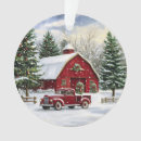 Search for red truck ornaments Country