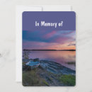 Search for boat at sunset invitations Memorial