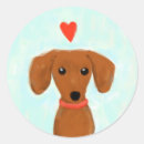 Search for dachshund valentine stickers Heart