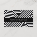 Recherche de rayure noire et blanche cartes visite Client(e)