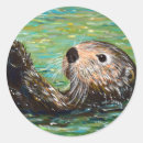 Search for otter stickers Cute sea otter