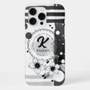 Search for black and white flower iphone cases Girly