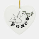 Search for peace sign ornaments Dove