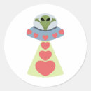 Search for alien love stickers Valentine
