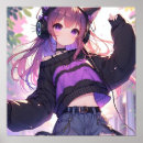 Recherche de chat pourpre posters Anime