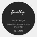 Search for save the date stickers Minimal