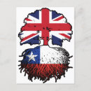Recherche de drapeau de chili cartes postales Chilien
