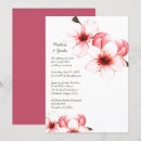 Search for pink cherry blossom wedding invitations Modern
