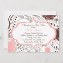 Search for pink flower baby shower invitations Pretty