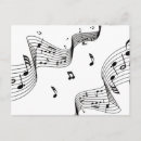 Search for white note postcards Music