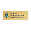 Search for folk return address labels Blue
