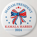 Search for kamala harris buttons Red white blue