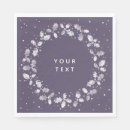Search for purple christmas napkins Purple and white