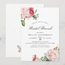 Search for pink peony bridal shower invitations Rose and peony flowers