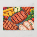 Recherche de viande cartes postales Dîner