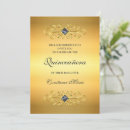 Search for pretty quinceanera invitations Gold