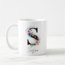 Search for floral letter mugs Feminine