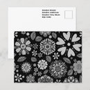 Recherche de noir et gris cartes postales Pour elle