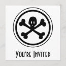 Search for crossbones square invitations Skulls
