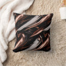 Search for black and copper pillows Silver