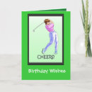 Recherche de jouant au golf cartes postales Vert